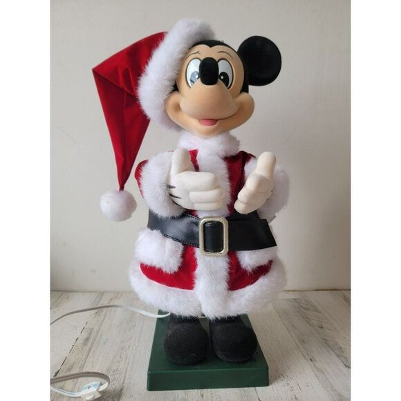 Telco Mickey Mouse Animated Music motionette Santa Claus Xmas decor - Picture 6 of 16